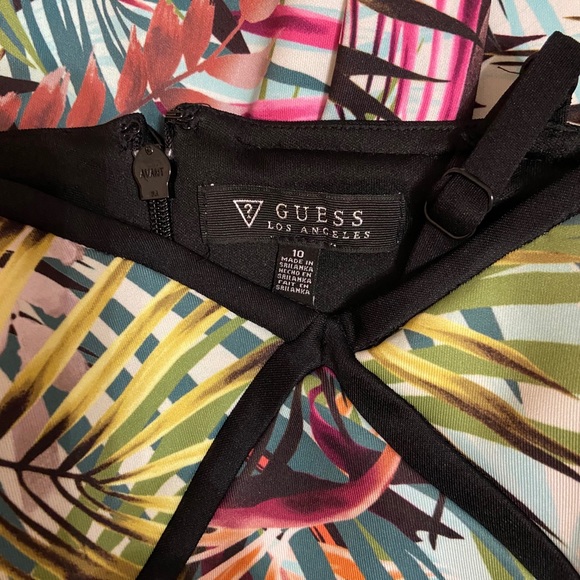 Guess bodycon floral multi color size 10 - Picture 5 of 6